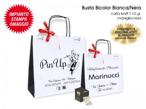 BUSTE IN CARTA BICOLOR BIANCA/NERA 